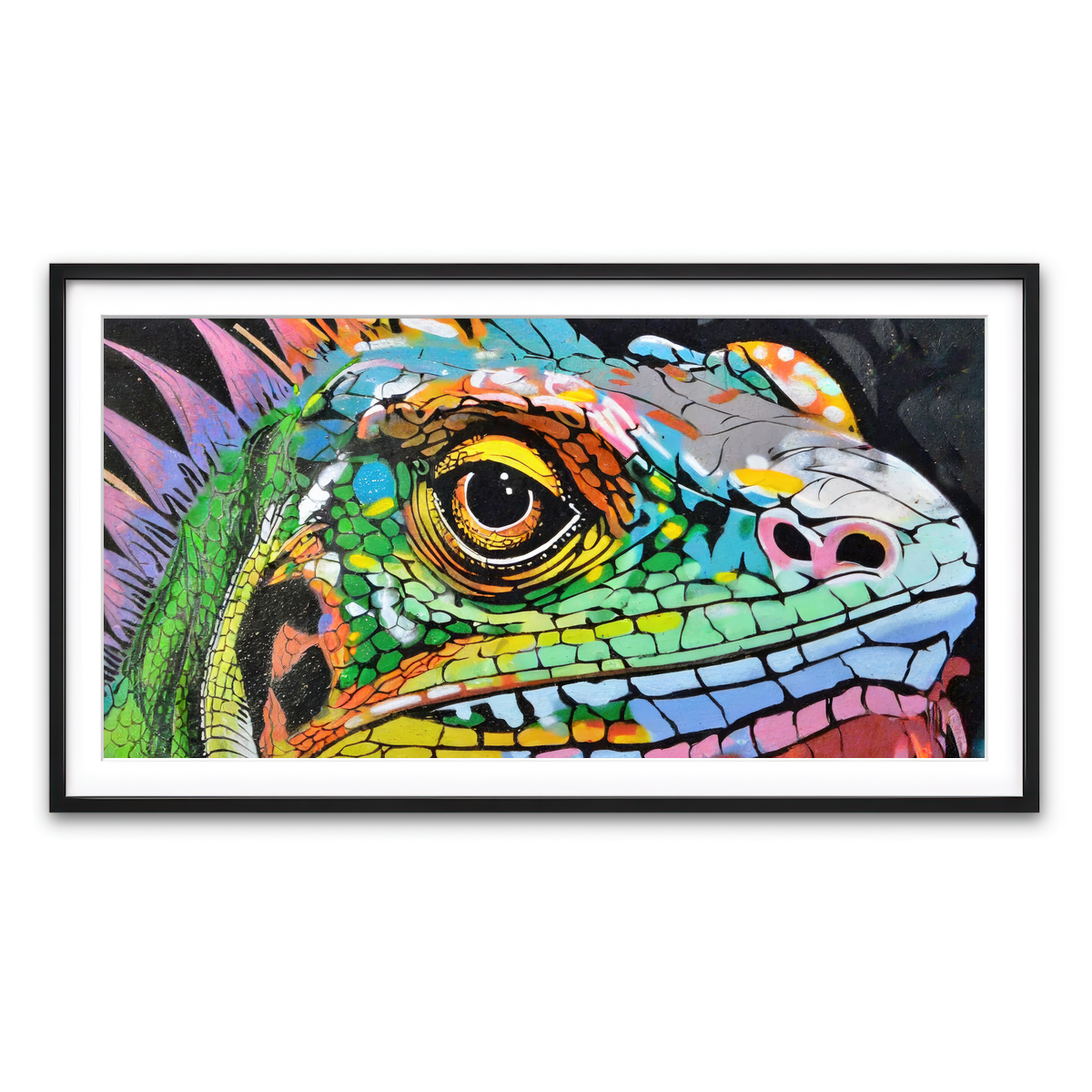 Framed Print 2x1 Black