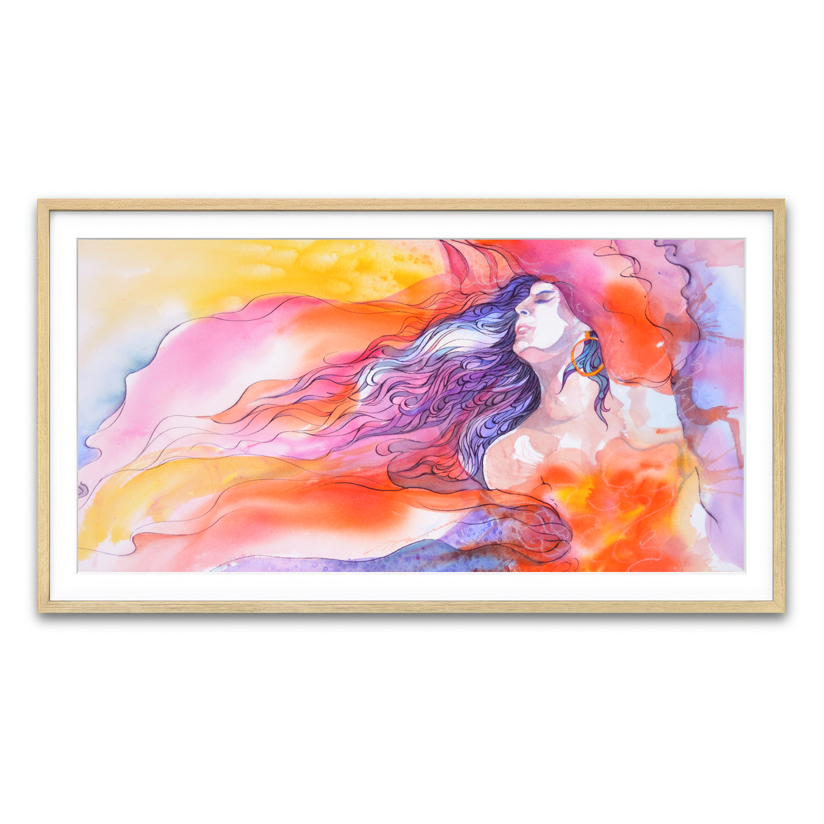 Framed Print 2x1 Natural