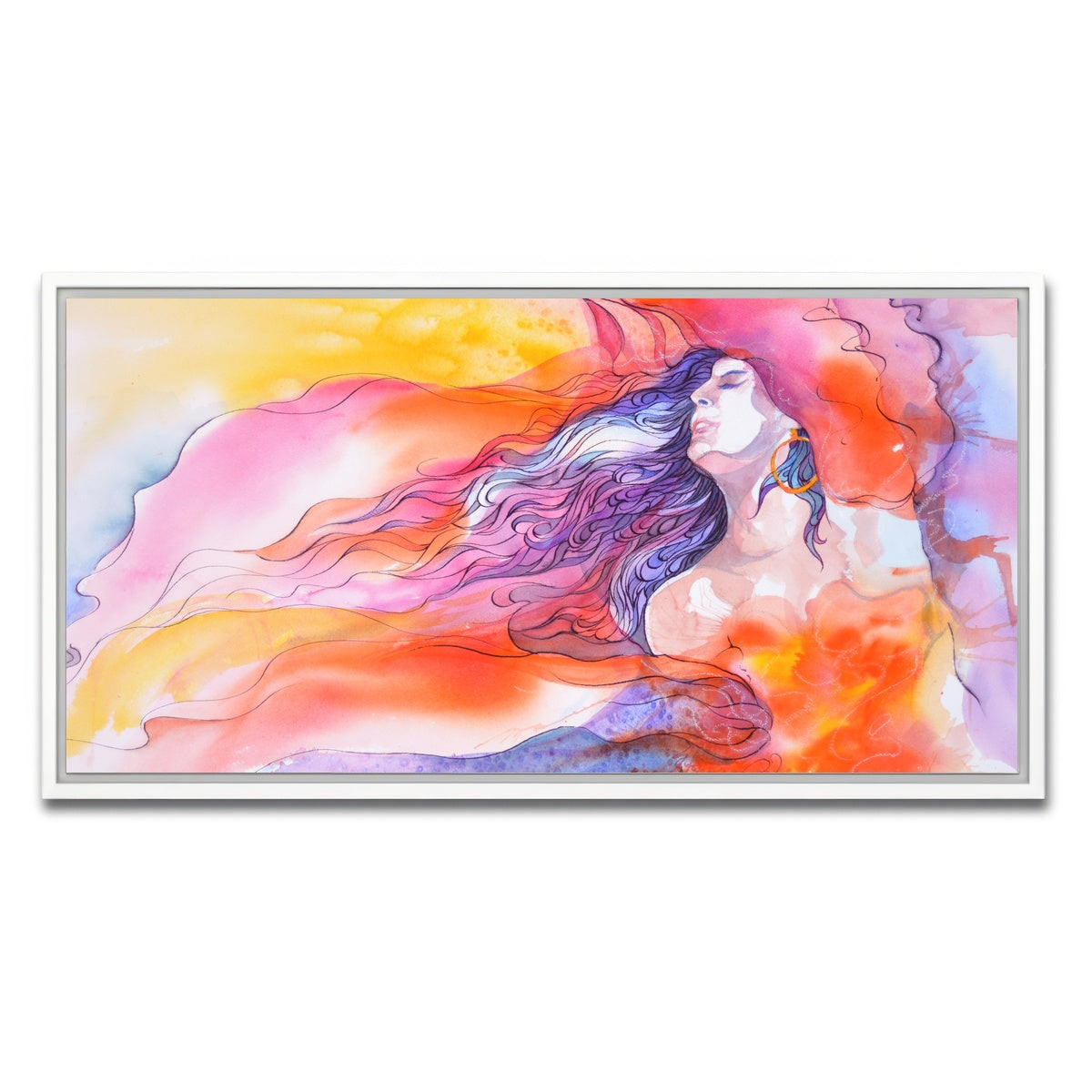 AUTO-MOCKUP WHITE | impress and inspire | 1 Piece | White Framed Canvas | group=2x1