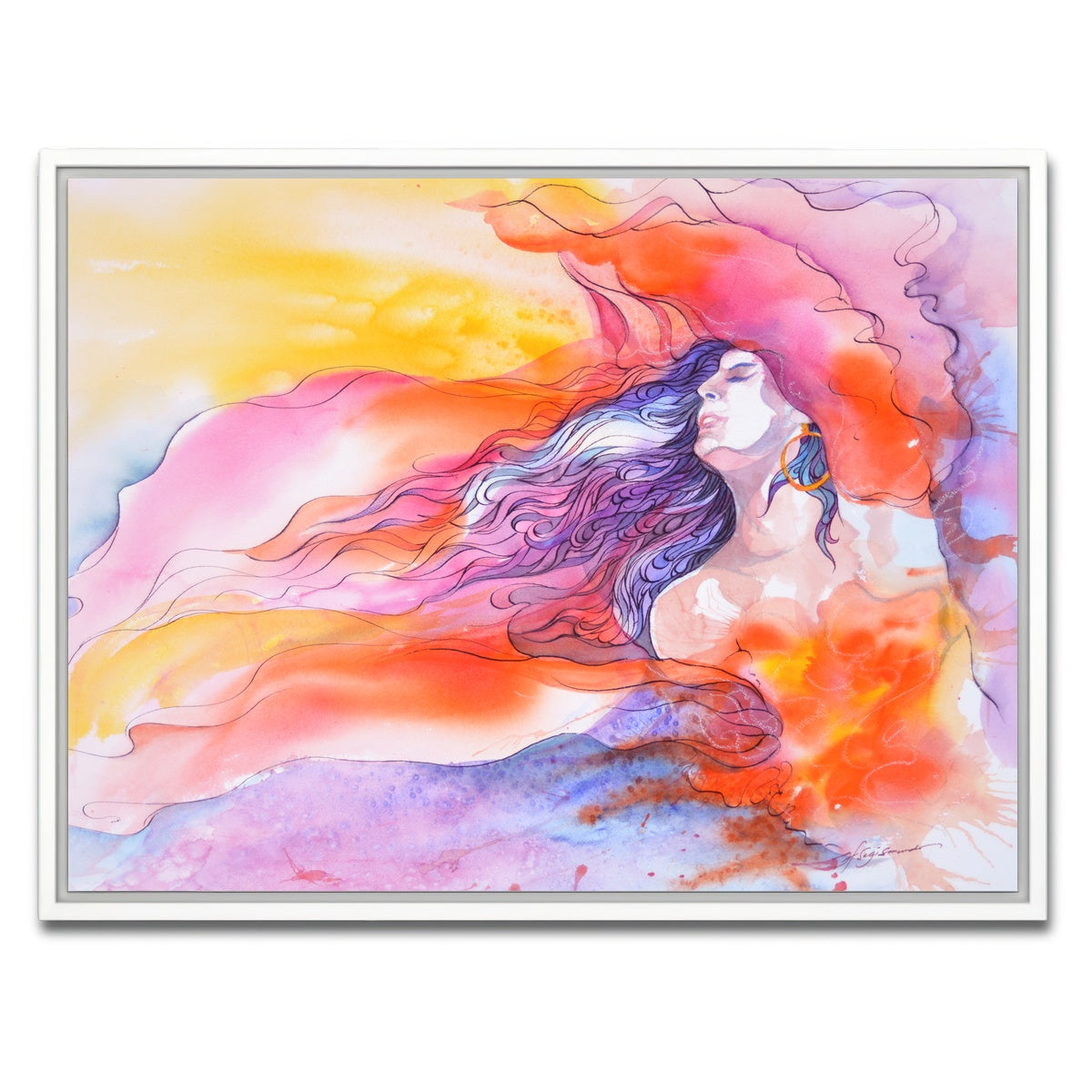 AUTO-MOCKUP WHITE | impress and inspire | 1 Piece | White Framed Canvas | group=4x3