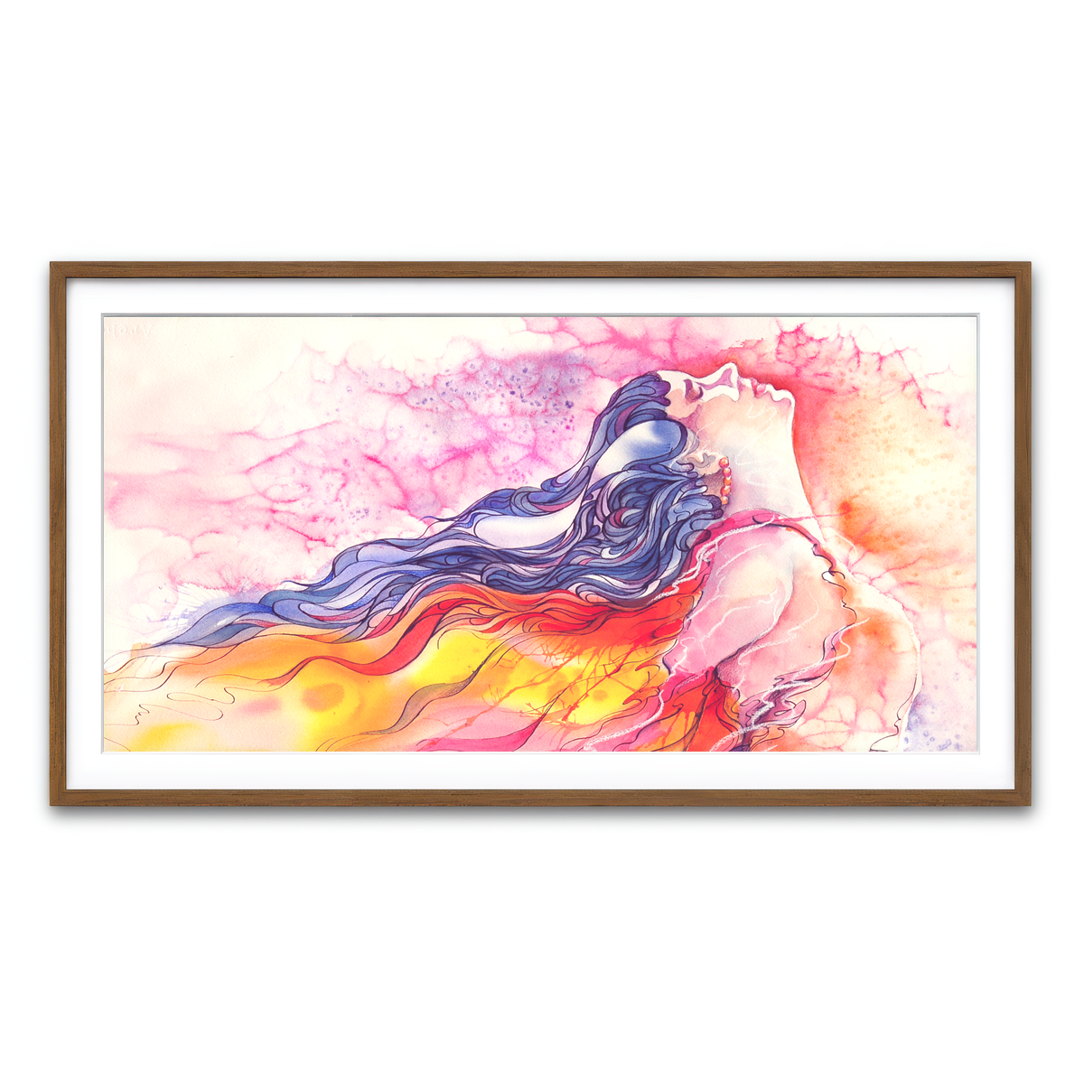 Framed Print 2x1 Walnut