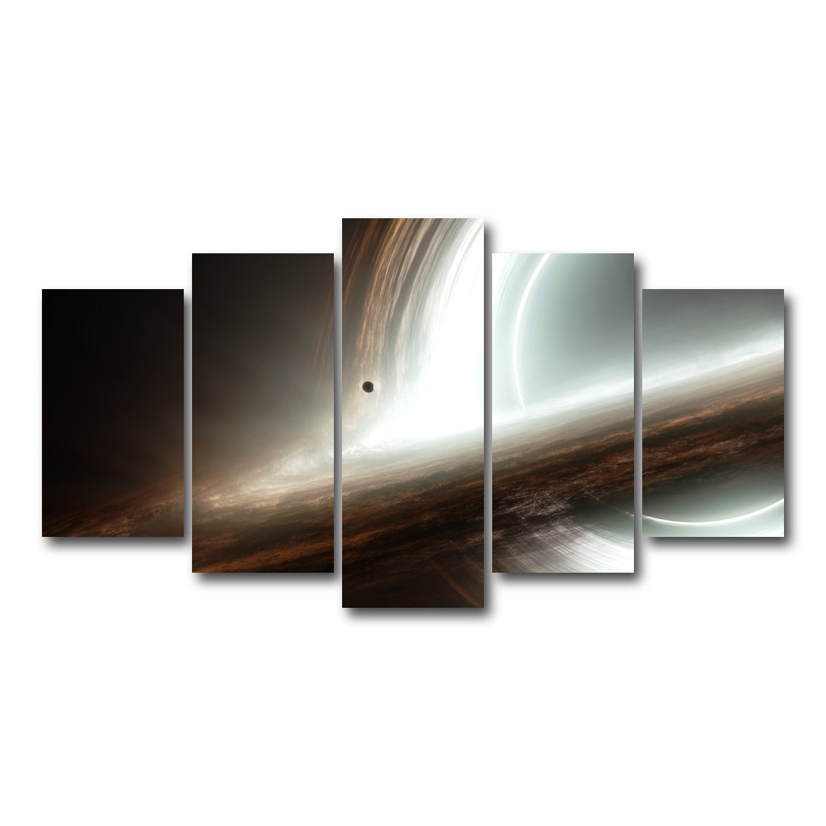 AUTO-MOCKUP WHITE | interstellar gargantua | 5 Piece | Gallery Wrapped | group=5_normal