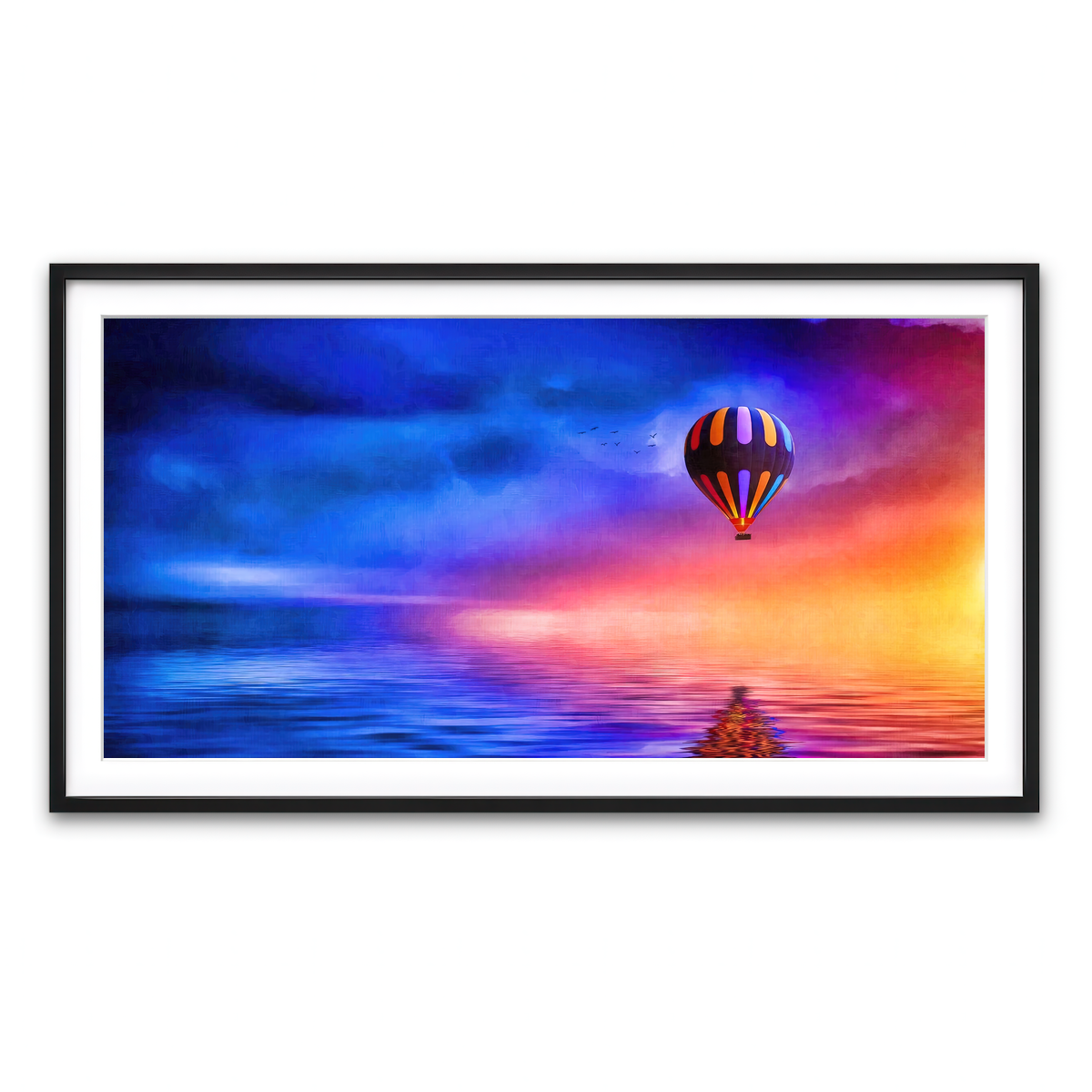 Framed Print 2x1 Black