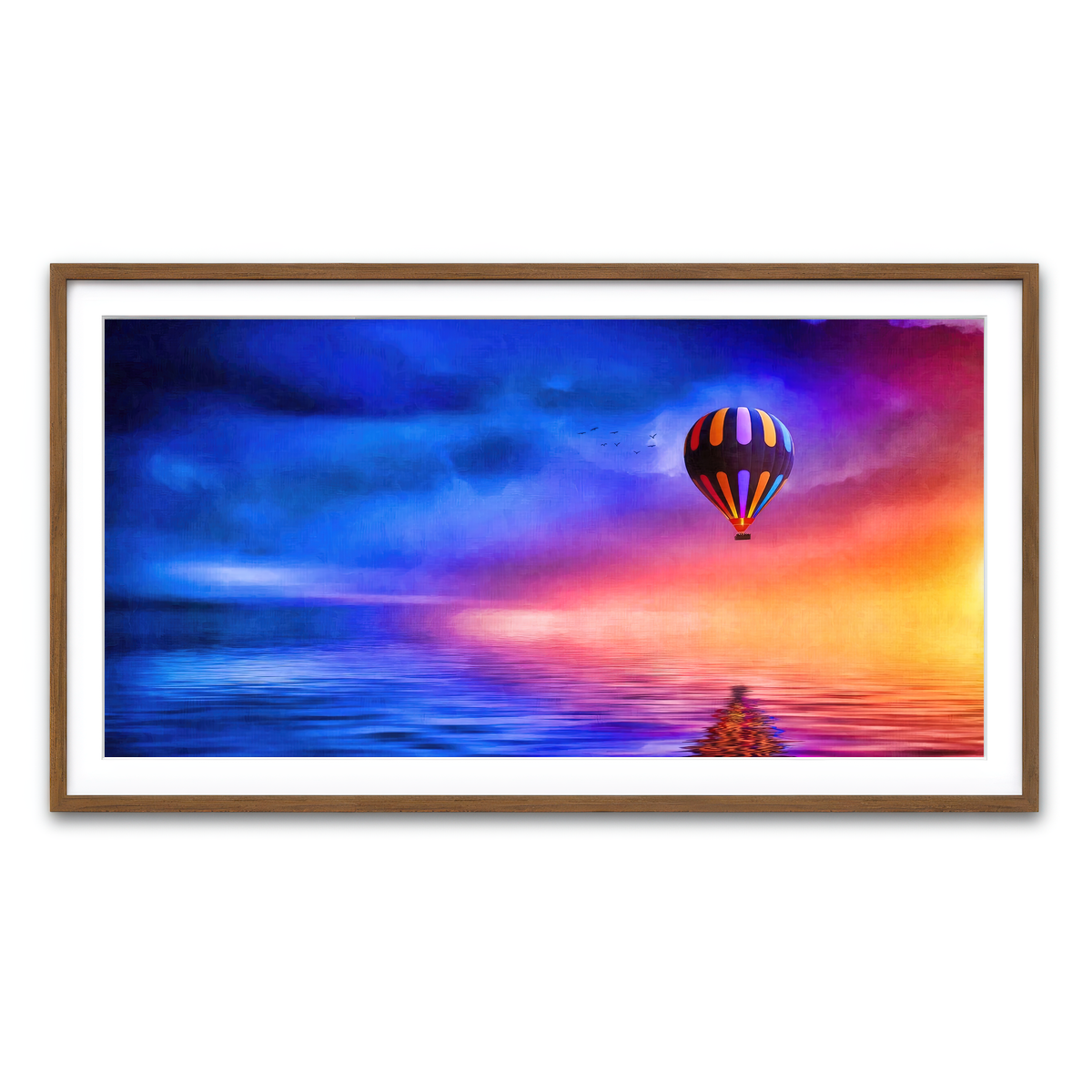 Framed Print 2x1 Walnut