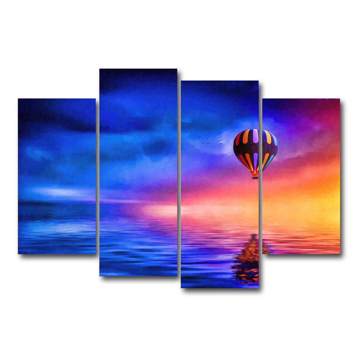 AUTO-MOCKUP WHITE | into the west | 4 Piece | Gallery Wrap Canvas | group=4_short