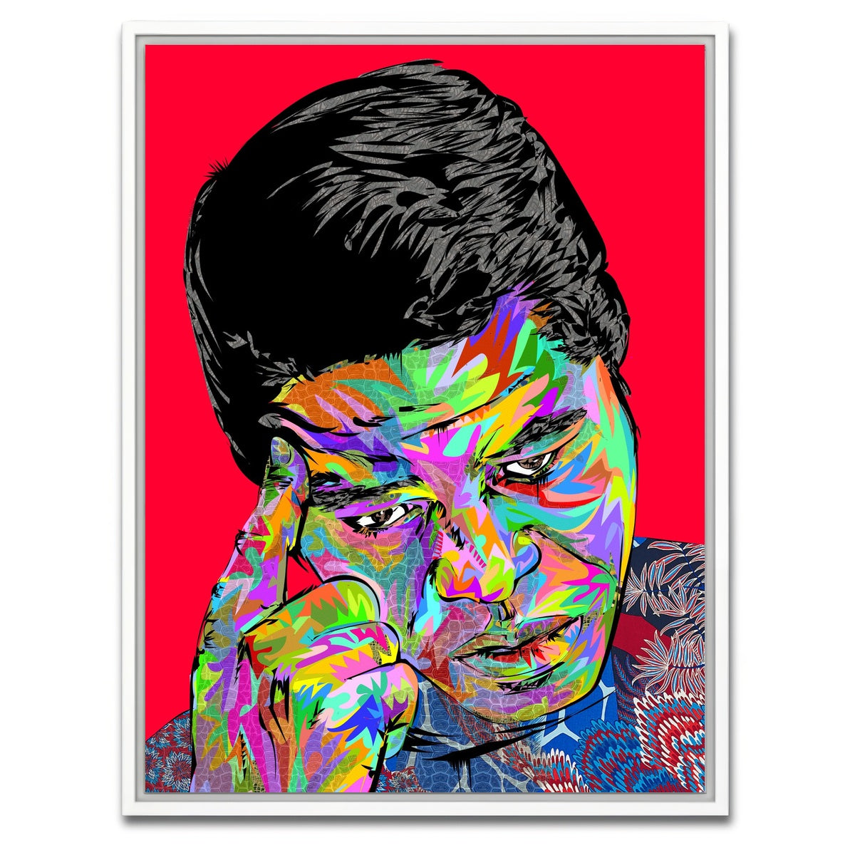 AUTO-MOCKUP WHITE | james brown | 1 Piece | White Framed Canvas | group=3x4