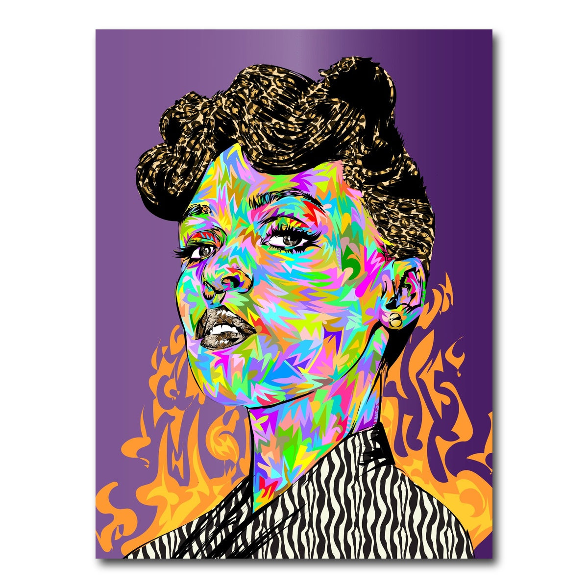 AUTO-MOCKUP WHITE | janelle monae | 1 Piece | Gallery Wrap Canvas | group=3x4