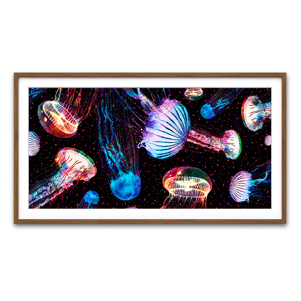 Framed Print 2x1 Walnut