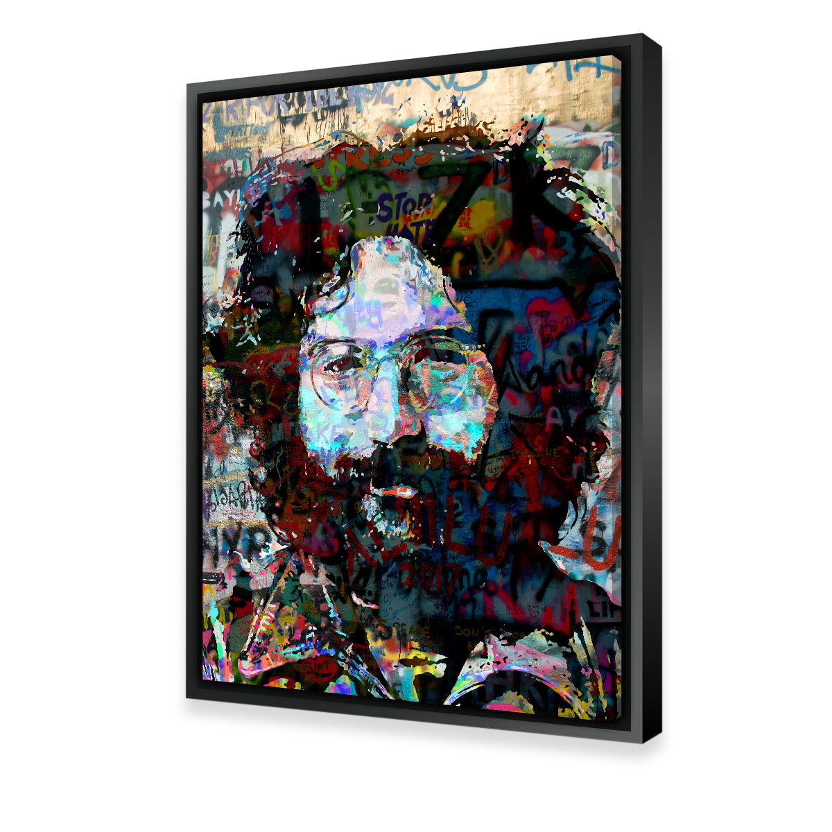 Jerry Garcia Heavy Graffiti Wall Art