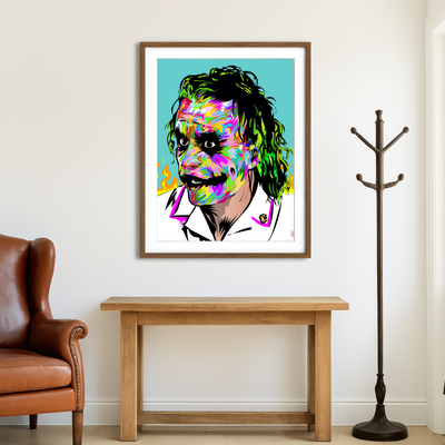 AUTO-MOCKUP ROOM | Joker Brown Fire Wall Art