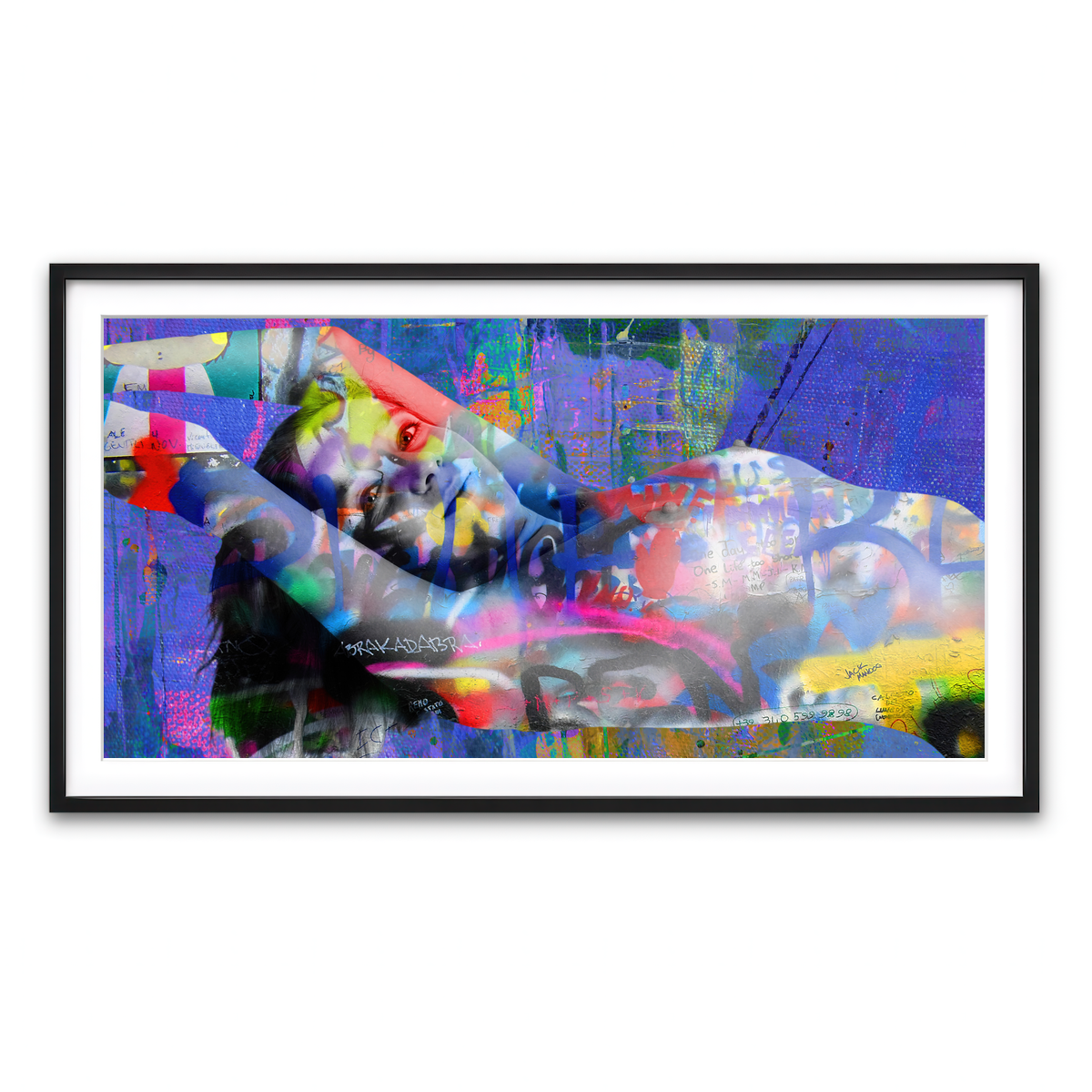 Framed Print 2x1 Black