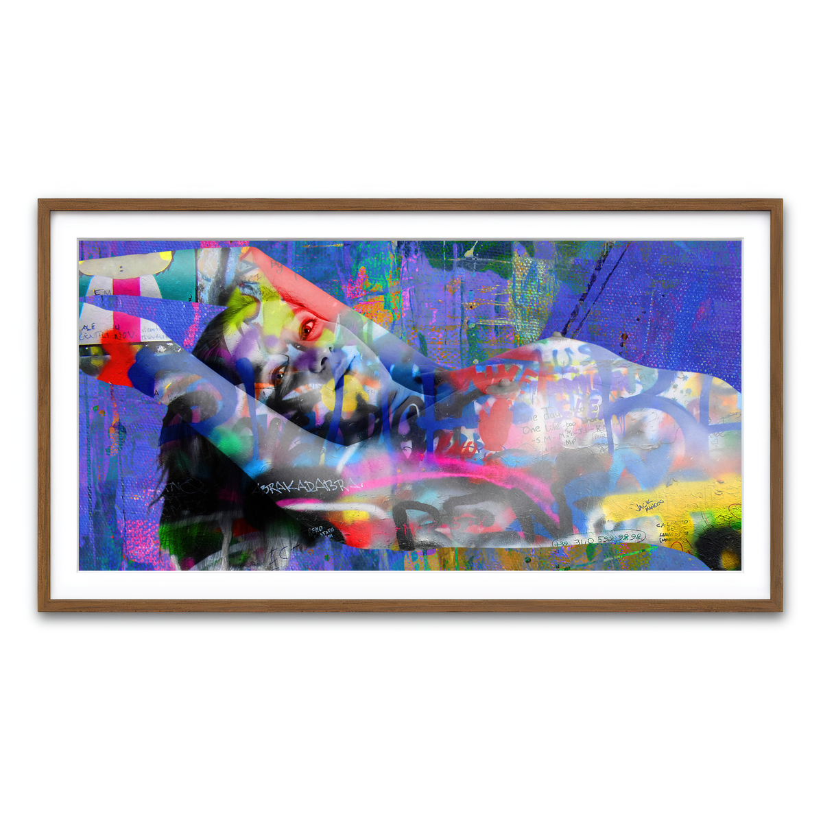 Framed Print 2x1 Walnut