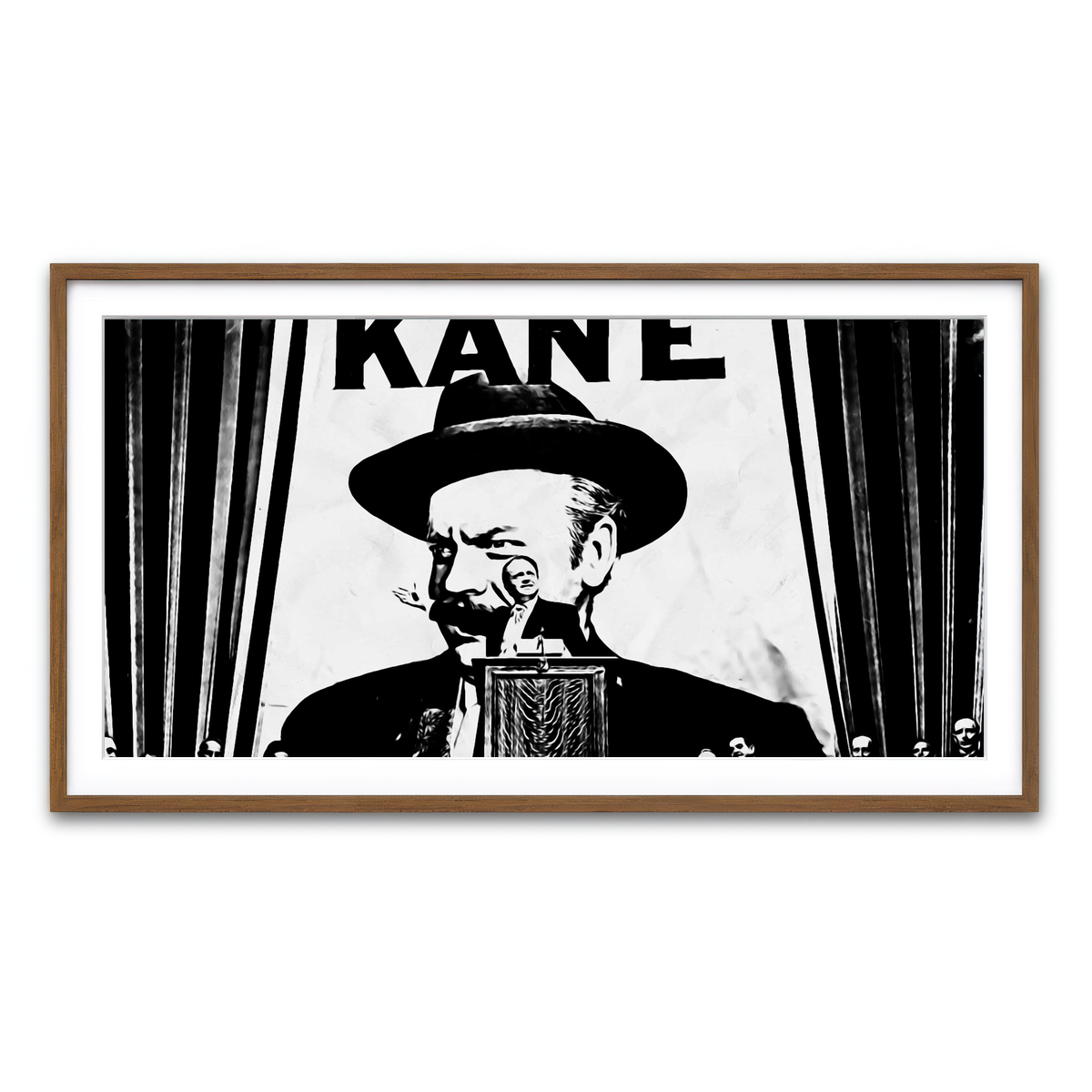 Framed Print 2x1 Walnut