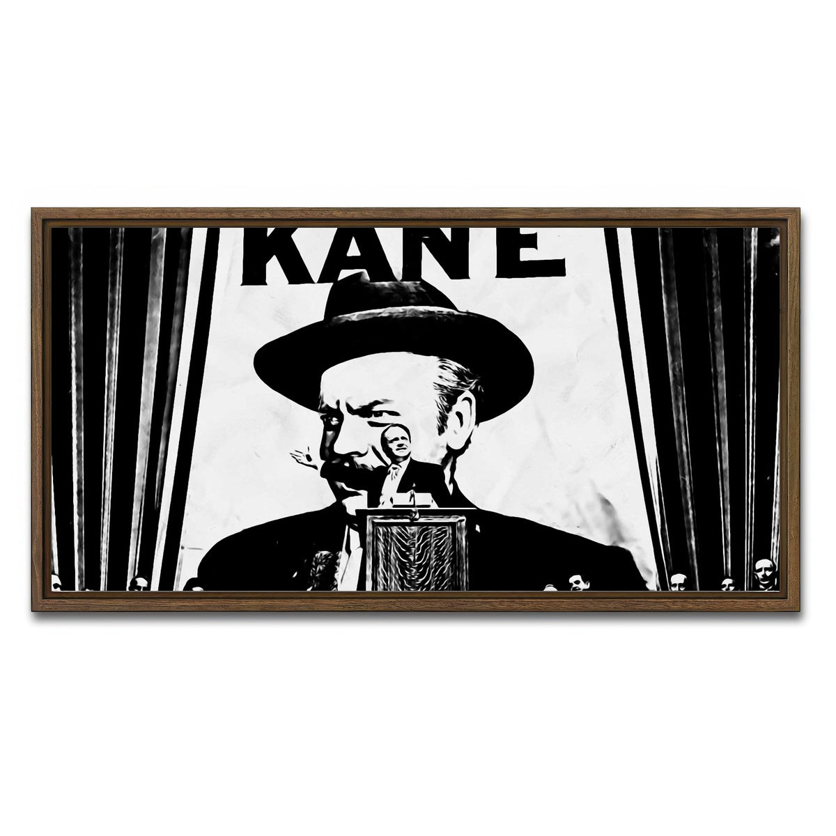 AUTO-MOCKUP WHITE | kane | 1 Piece | Walnut Framed Canvas | group=2x1