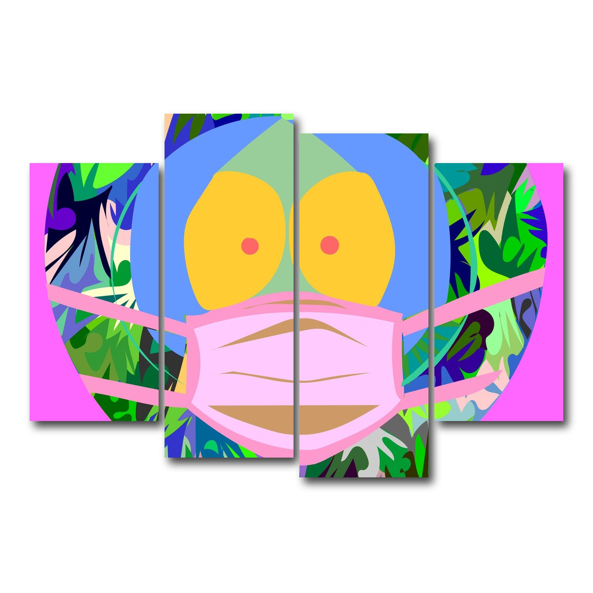 AUTO-MOCKUP WHITE | kenny | 4 Piece | Gallery Wrap Canvas | group=4_short