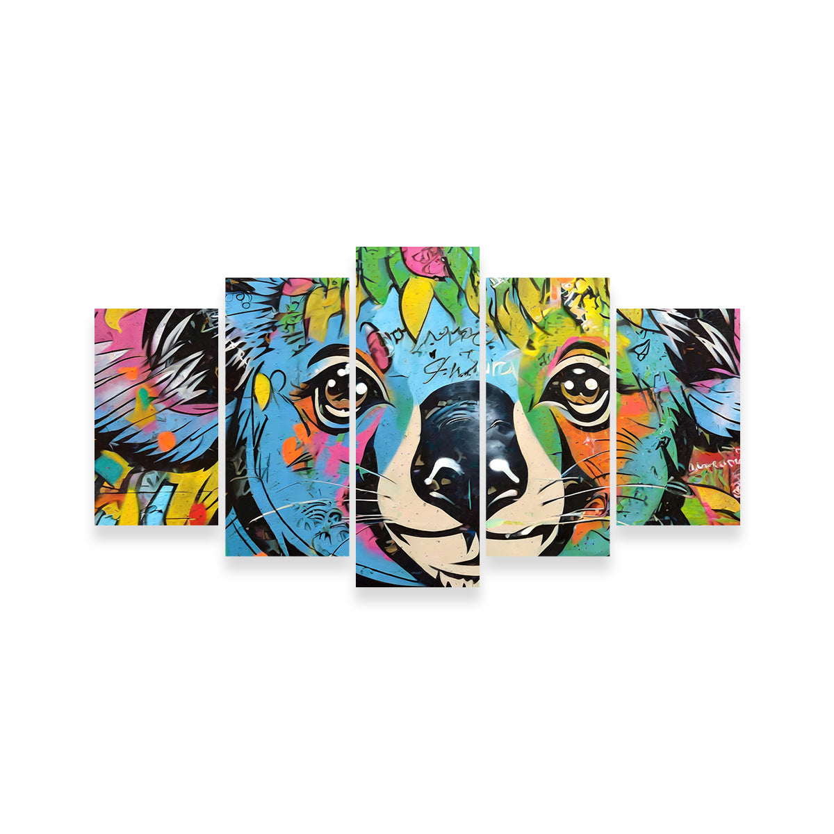 Koala Graffiti Wall Art