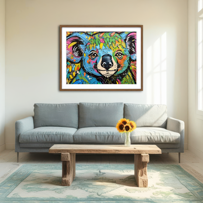AUTO-MOCKUP ROOM | Koala Graffiti Wall Art