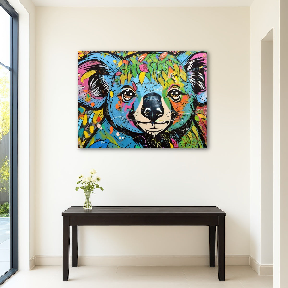 AUTO-MOCKUP ROOM | koala graffiti