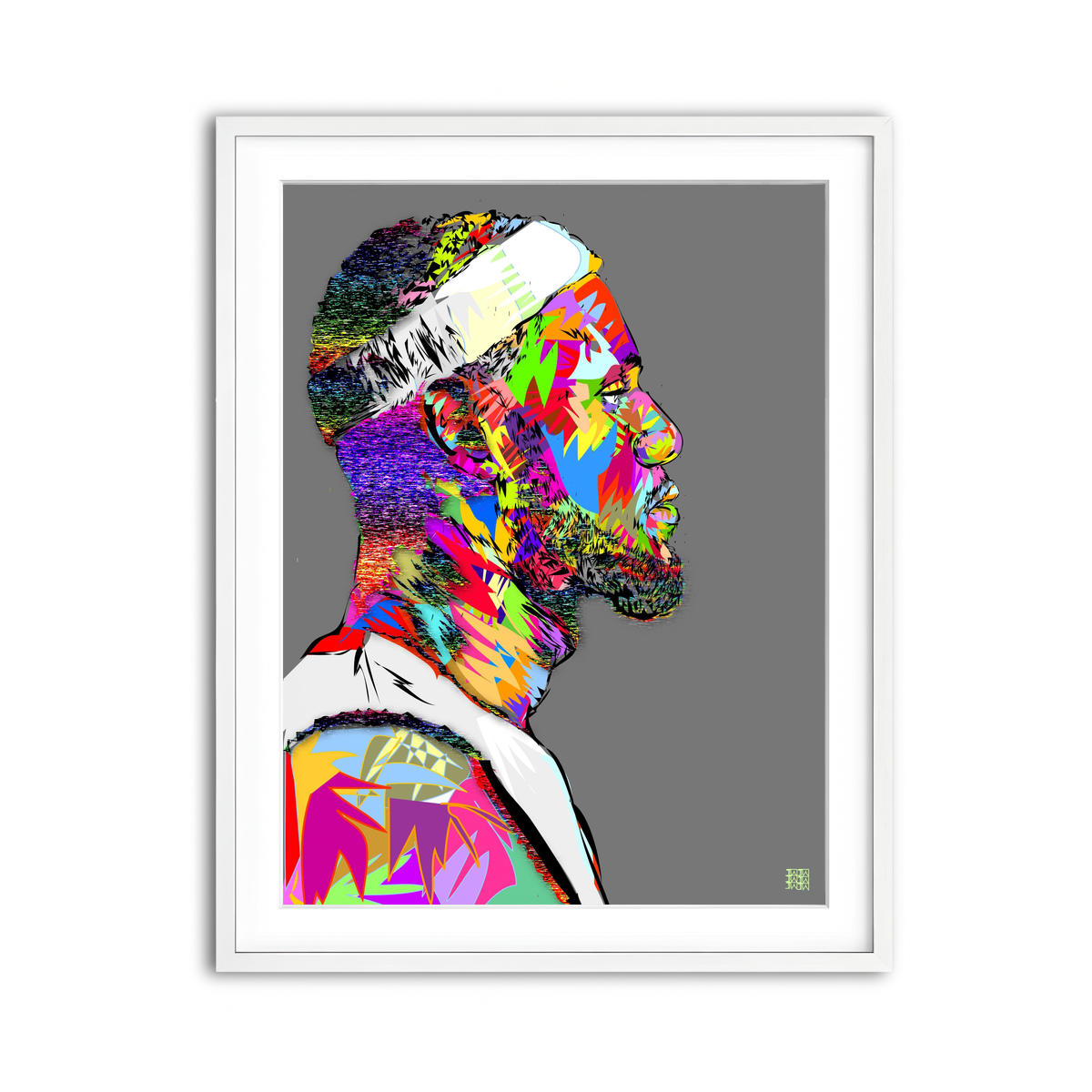 Framed Print 3x4 White