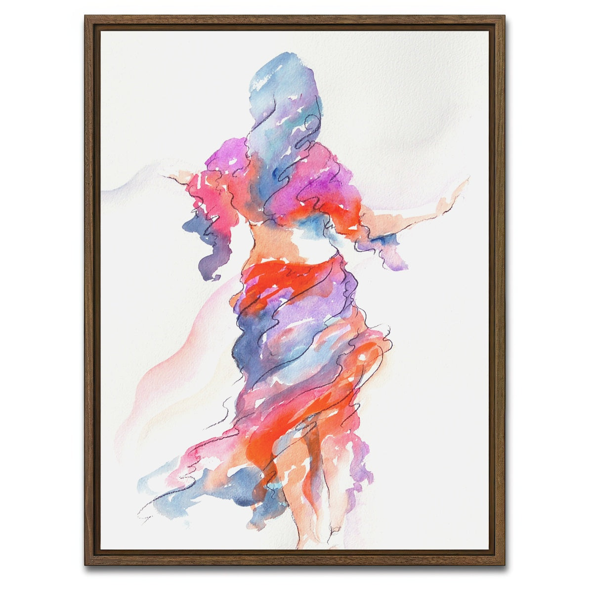 AUTO-MOCKUP WHITE | leisurely drift | 1 Piece | Walnut Framed Canvas | group=3x4