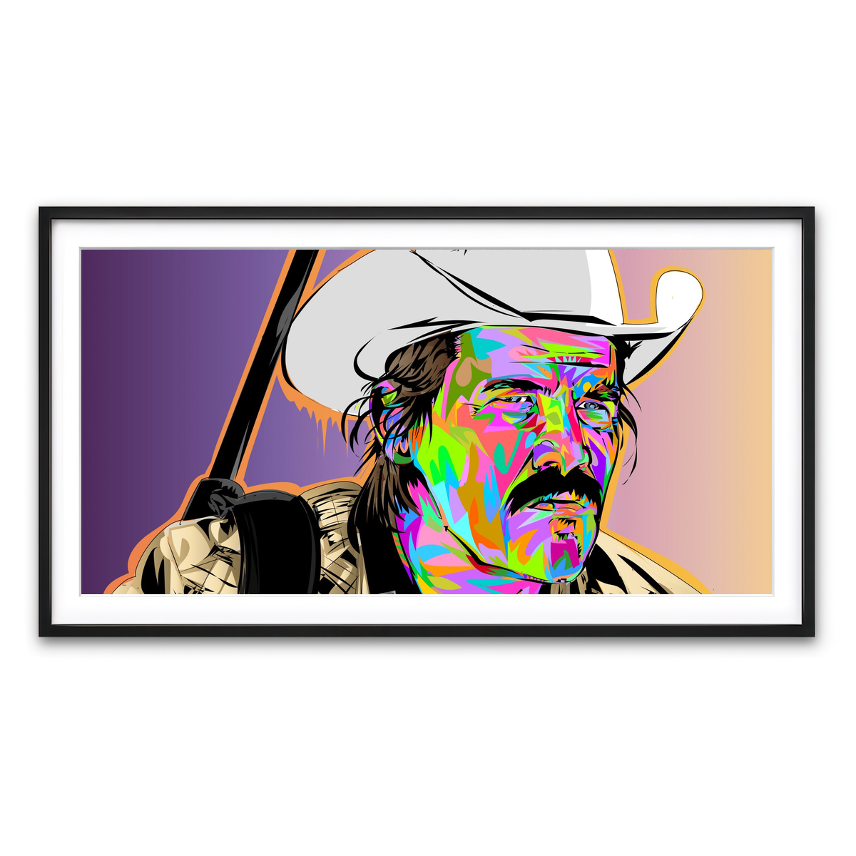 Framed Print 2x1 Black