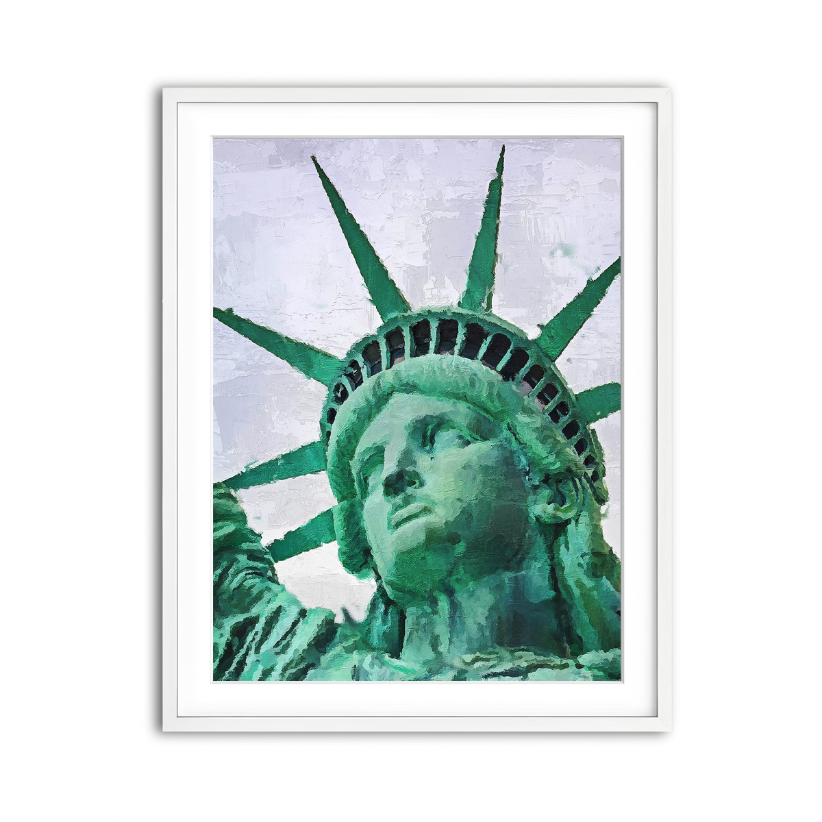 Framed Print 3x4 White