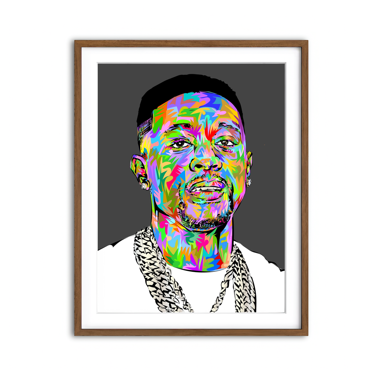 Framed Print 3x4 Walnut