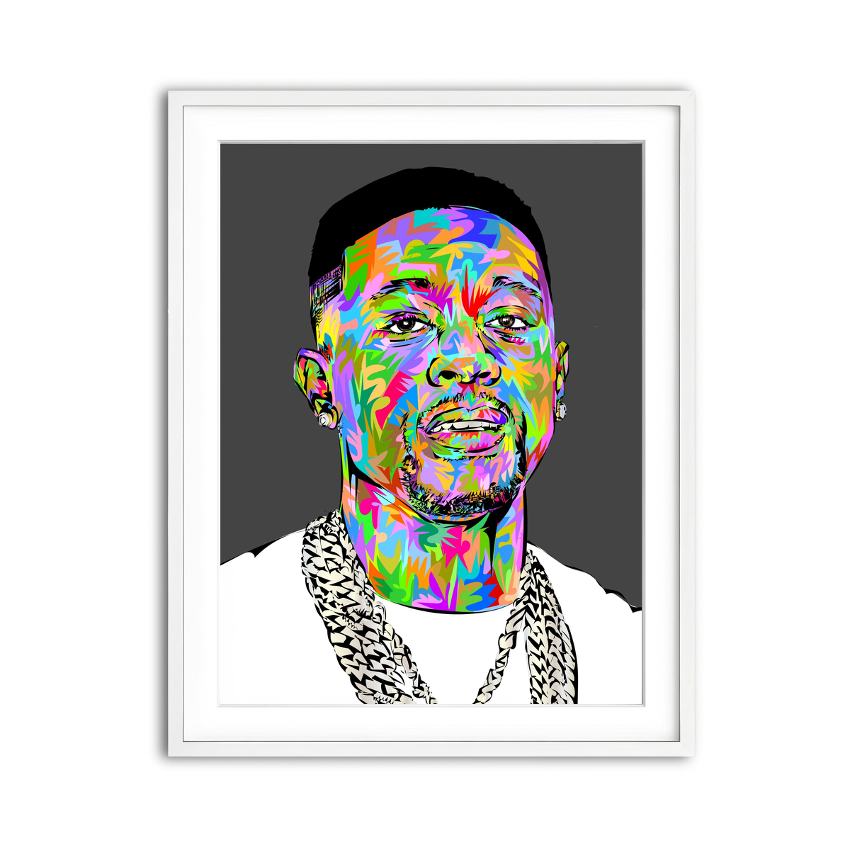 Framed Print 3x4 White