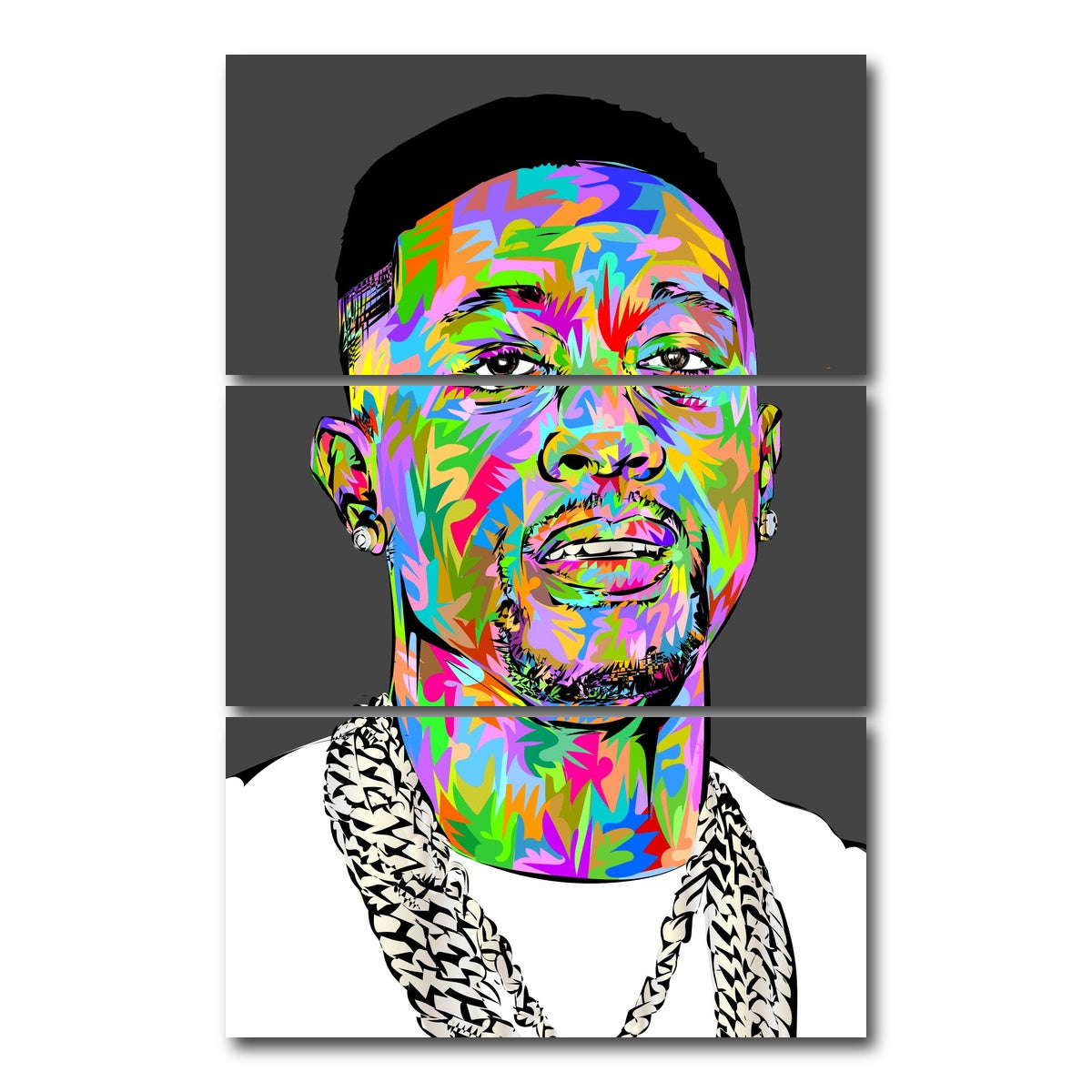 AUTO-MOCKUP WHITE | lil boosey | 3 Piece | Gallery Wrap Canvas | group=12x24_stacked