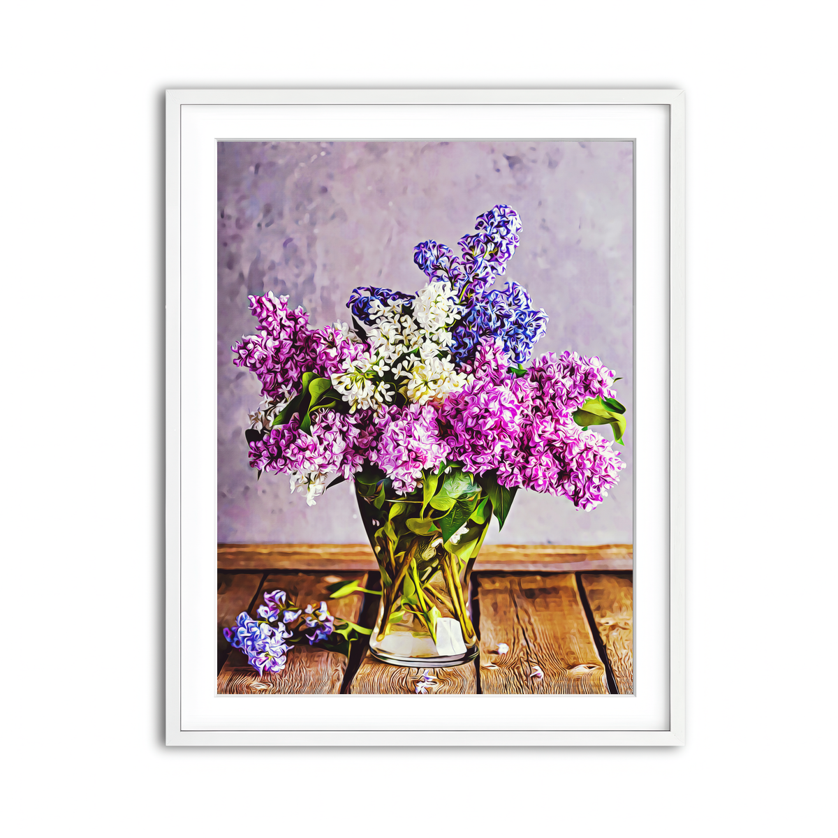 Framed Print 3x4 White
