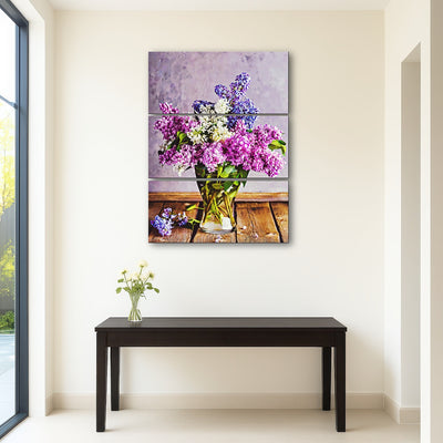 AUTO-MOCKUP ROOM | lilacs in glass vase