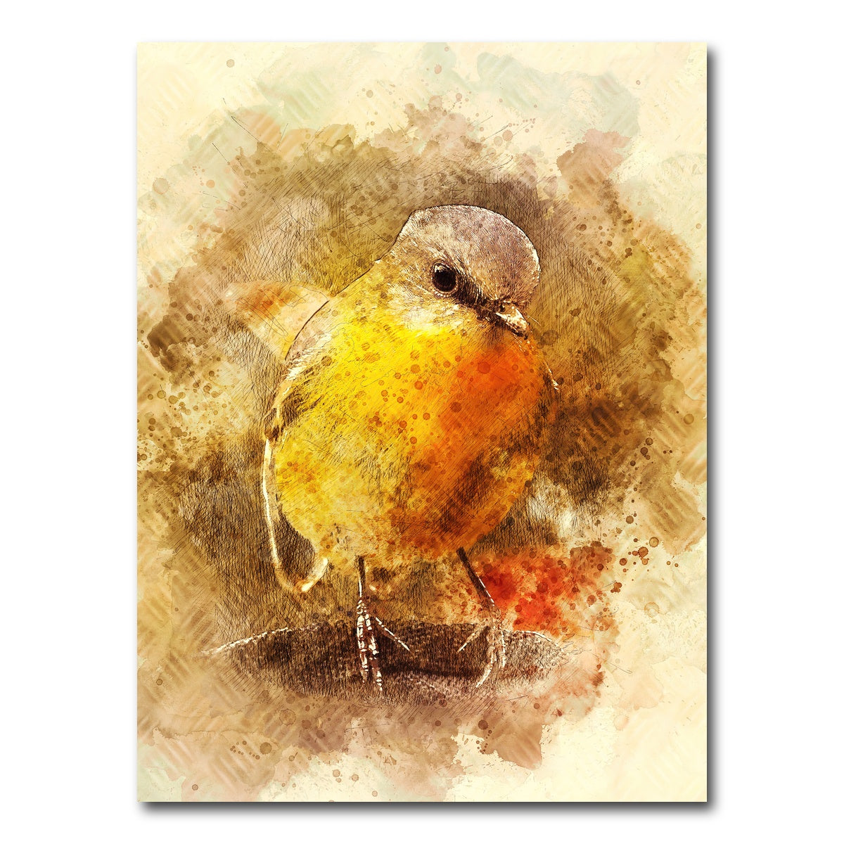 AUTO-MOCKUP WHITE | little bird | 1 Piece | Gallery Wrap Canvas | group=3x4