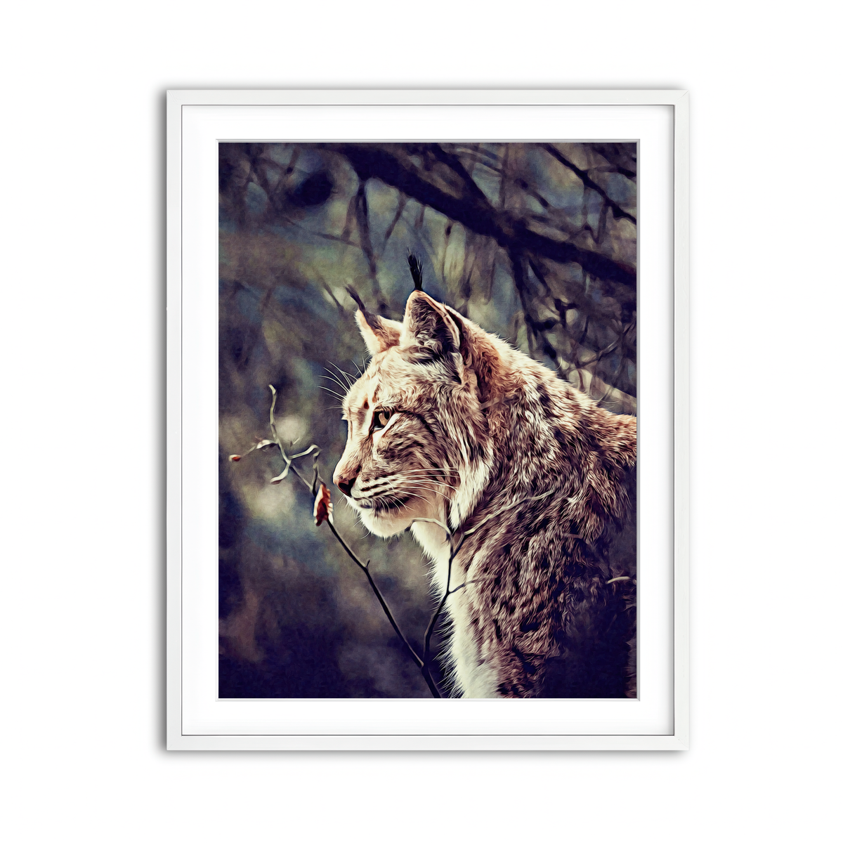 Framed Print 3x4 White