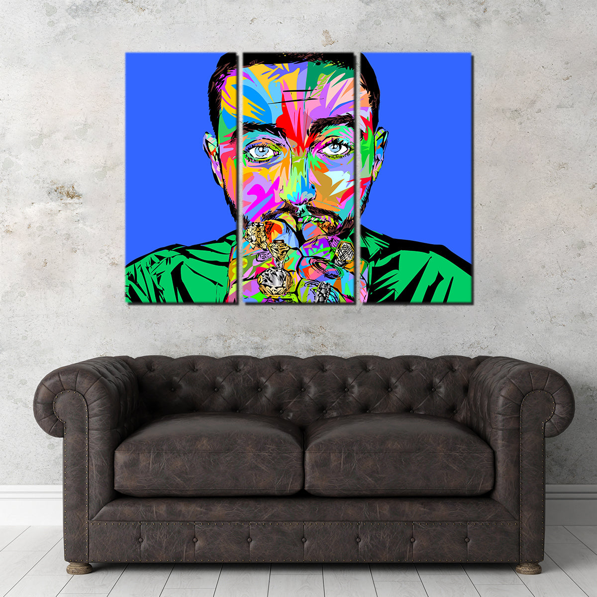 Macmiller Blue Wall Art