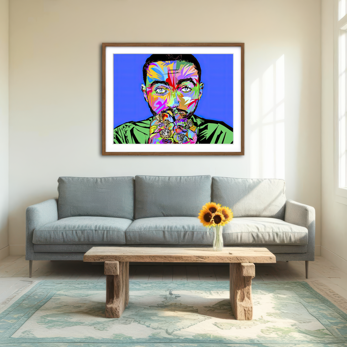 AUTO-MOCKUP ROOM | Macmiller Blue Wall Art