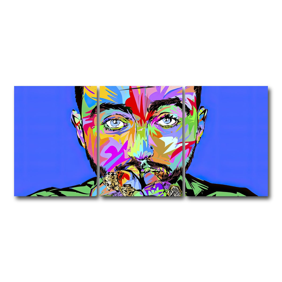 AUTO-MOCKUP WHITE | macmiller blue | 3 Piece | Gallery Wrap Canvas | group=18x24