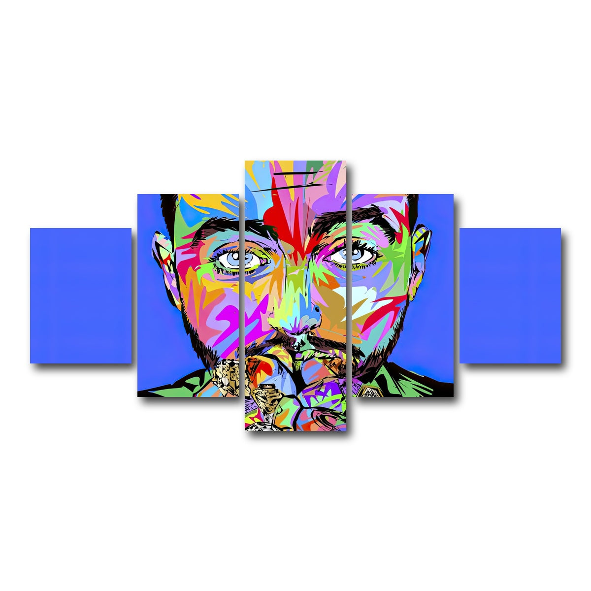 AUTO-MOCKUP WHITE | macmiller blue | 5 Piece | Gallery Wrap Canvas | group=5_short