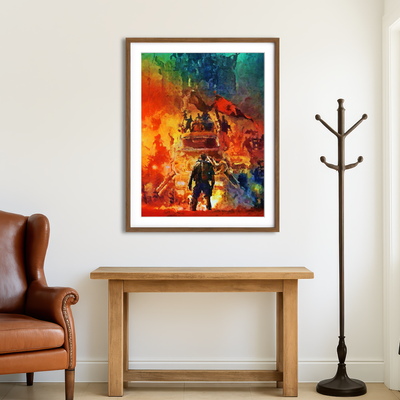 AUTO-MOCKUP ROOM | Mad Max Painting Wall Art