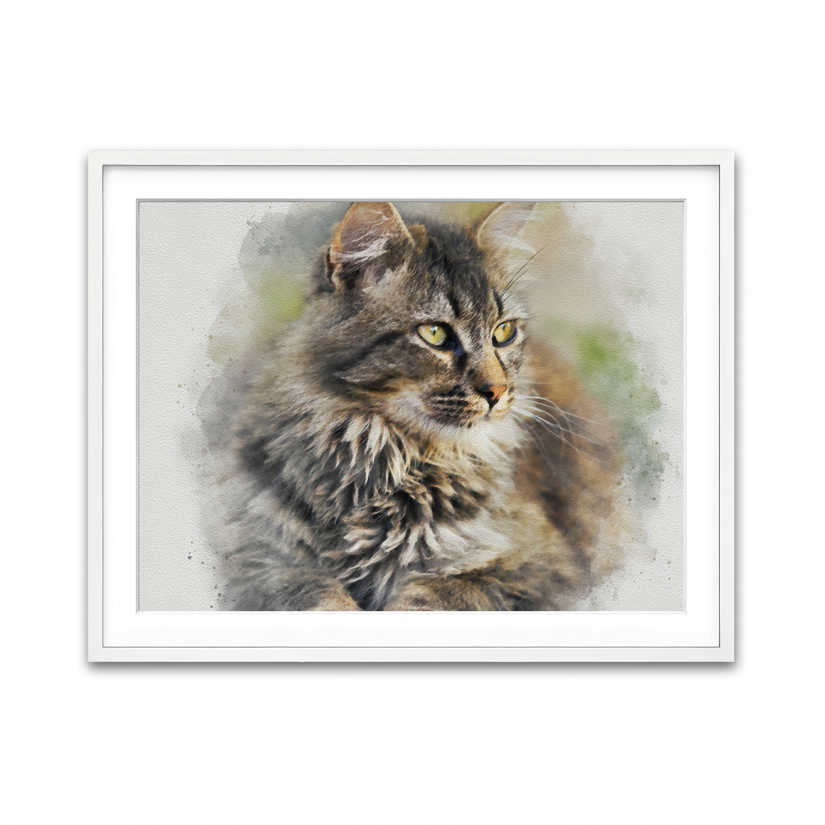 Framed Print 4x3 White