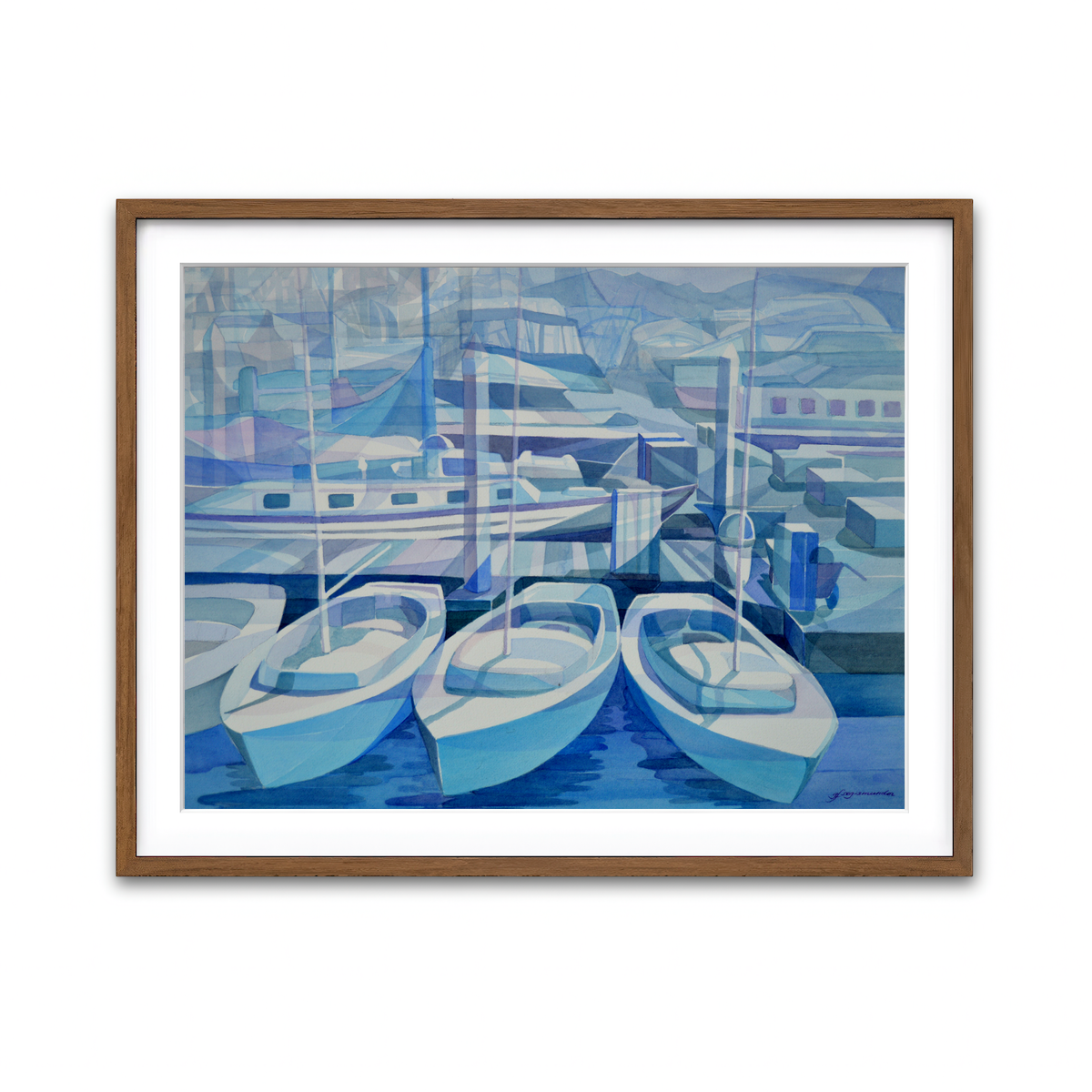 Framed Print 4x3 Walnut