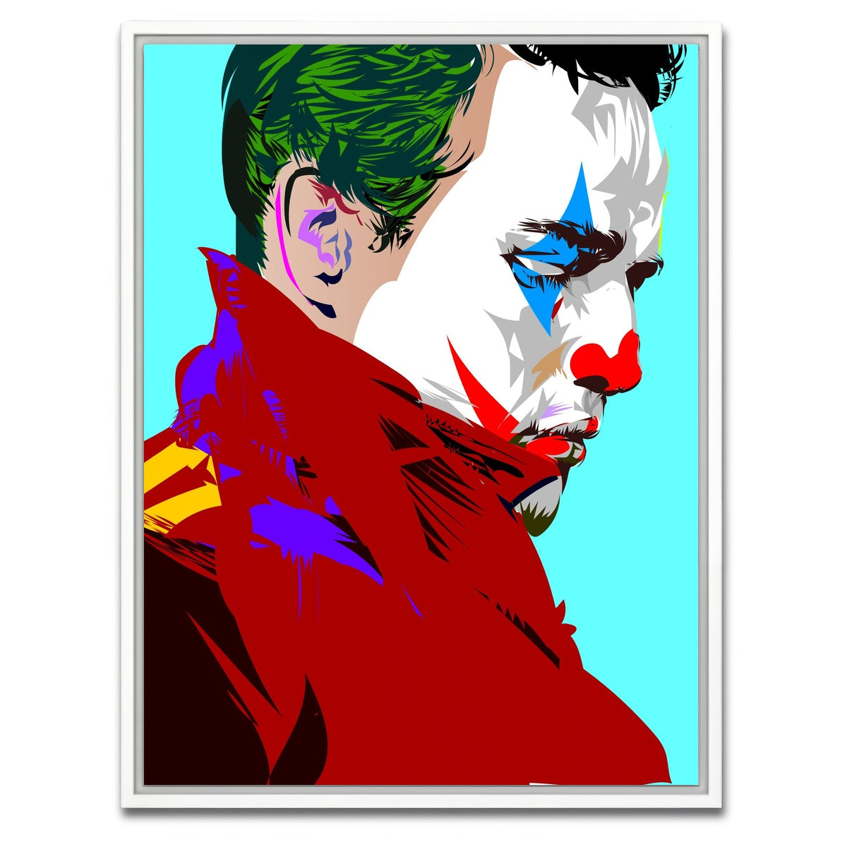 AUTO-MOCKUP WHITE | marlon brando joker | 1 Piece | White Framed Canvas | group=3x4