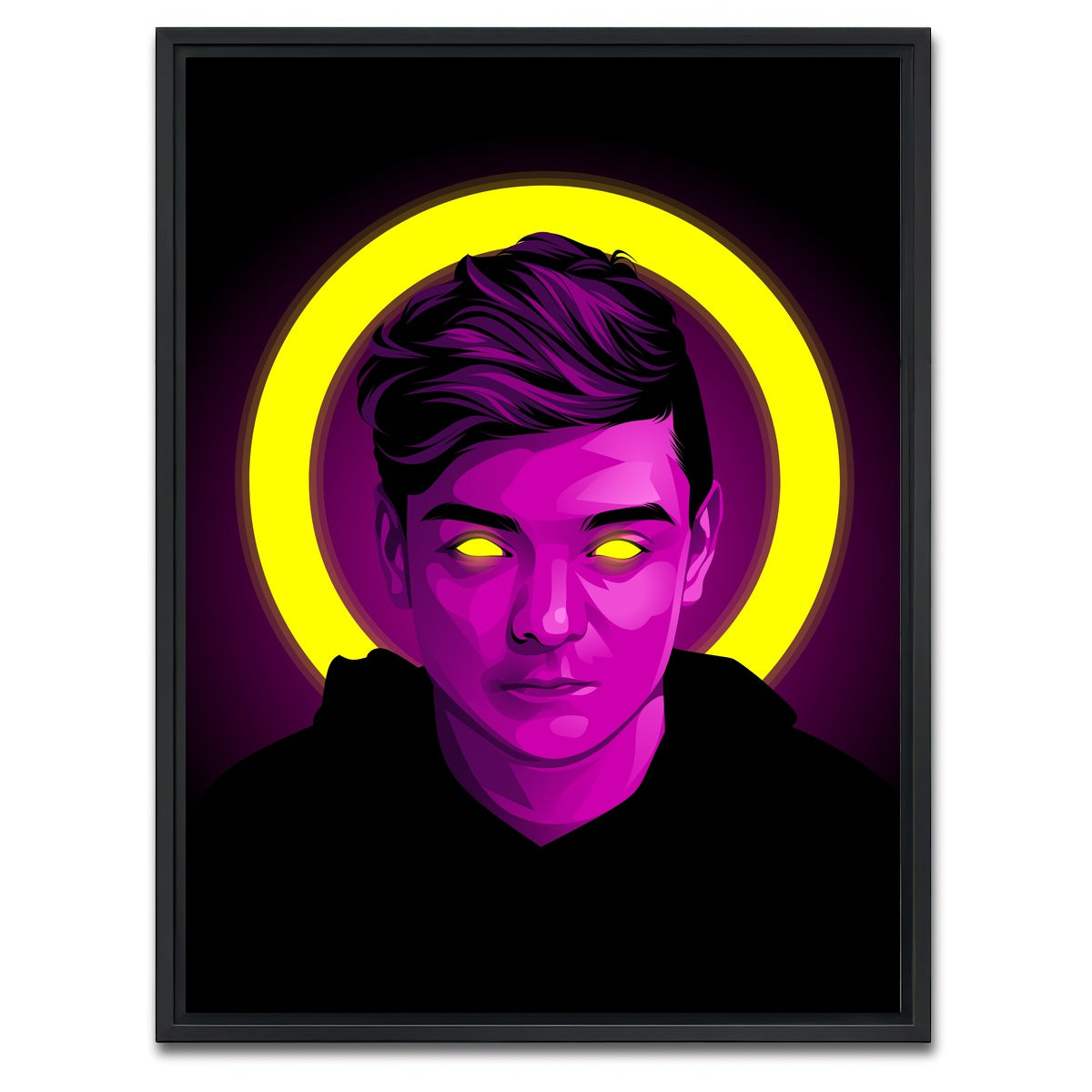 AUTO-MOCKUP WHITE | martin garrix | 1 Piece | Black Framed Canvas | group=3x4