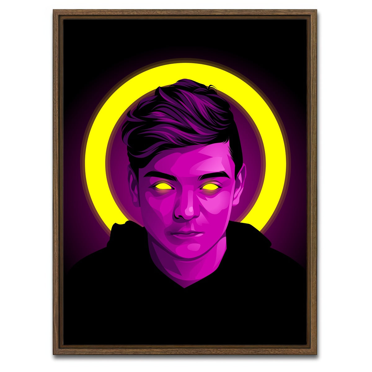 AUTO-MOCKUP WHITE | martin garrix | 1 Piece | Walnut Framed Canvas | group=3x4