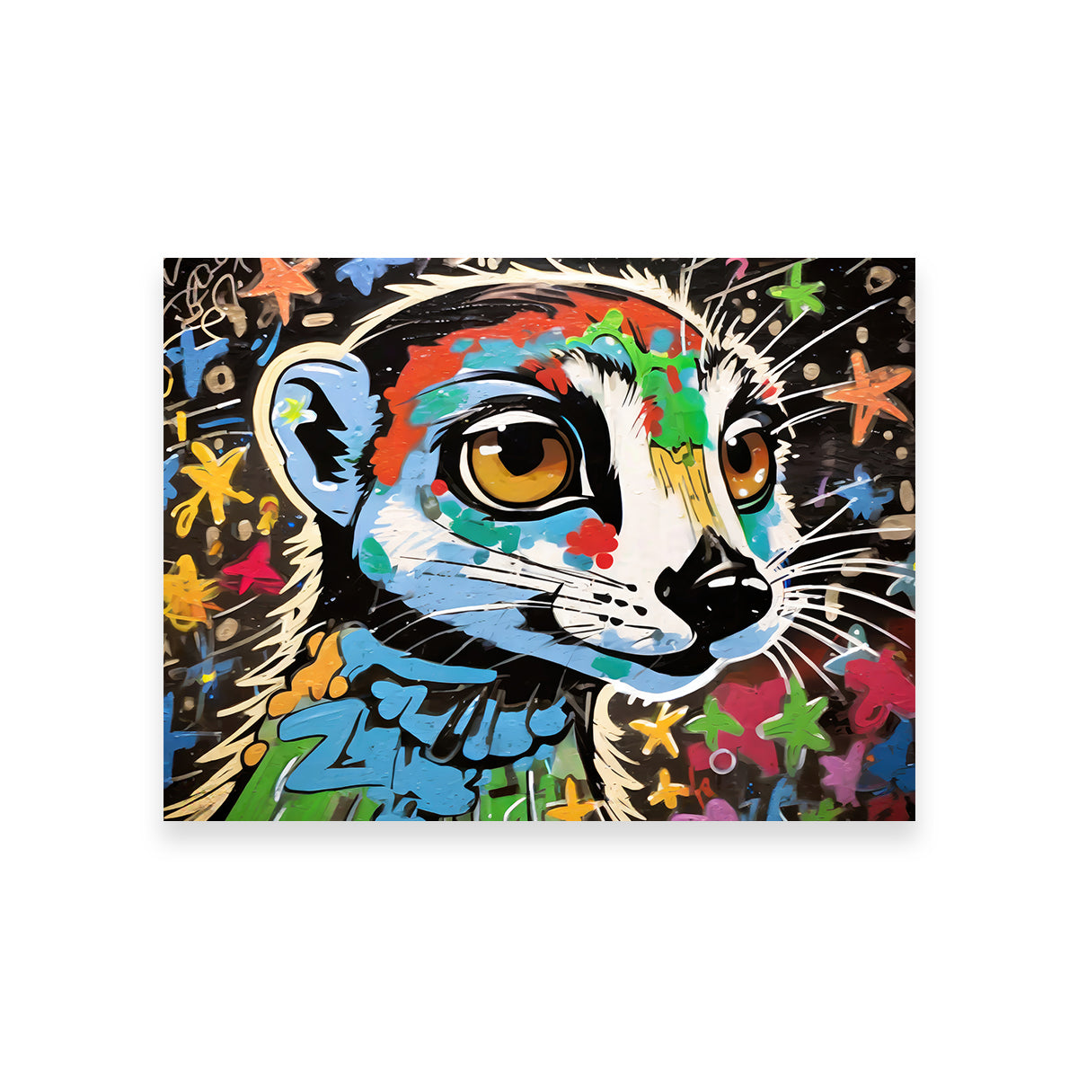 Meerkat Graffiti Wall Art