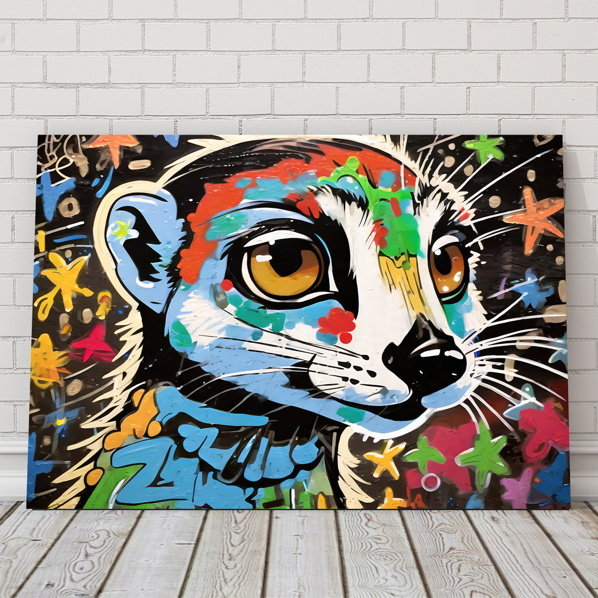 Meerkat Graffiti Wall Art