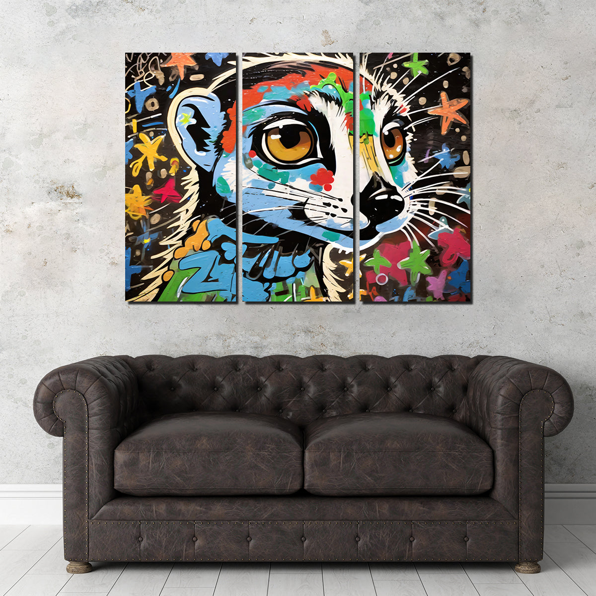 Meerkat Graffiti Wall Art