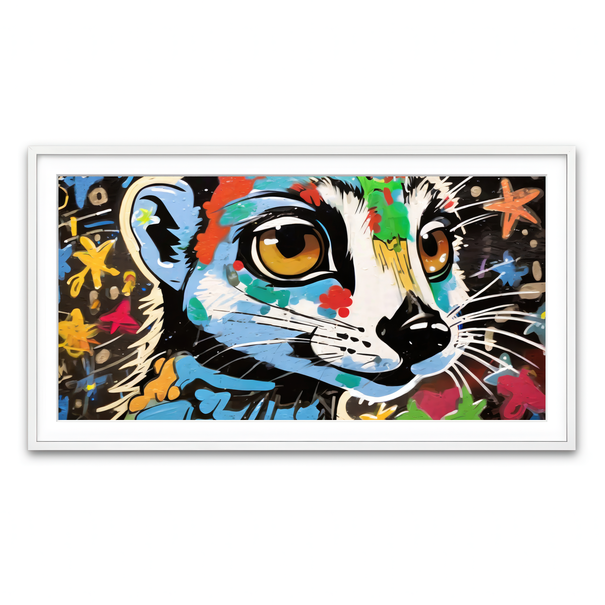 Framed Print 2x1 White