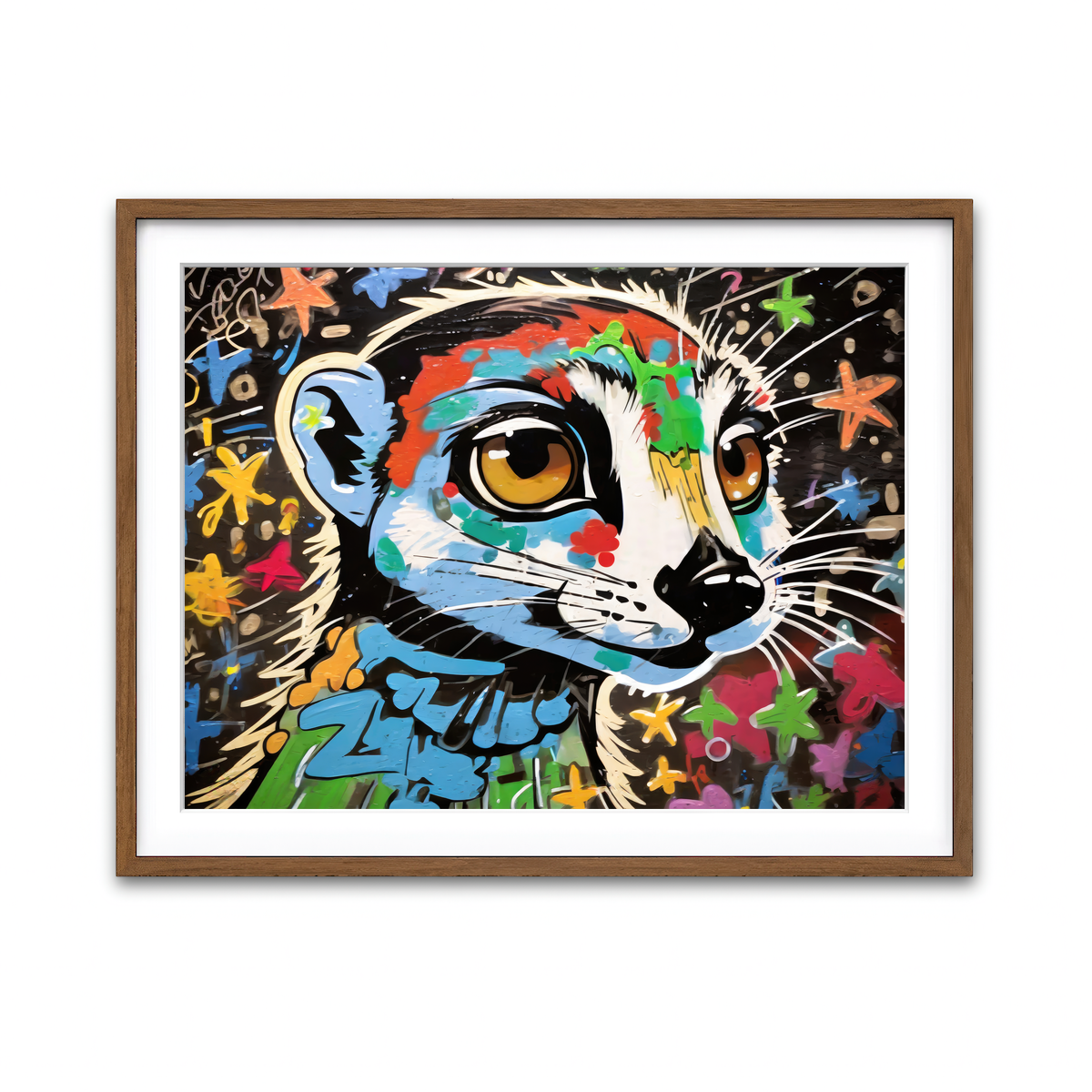 Framed Print 4x3 Walnut