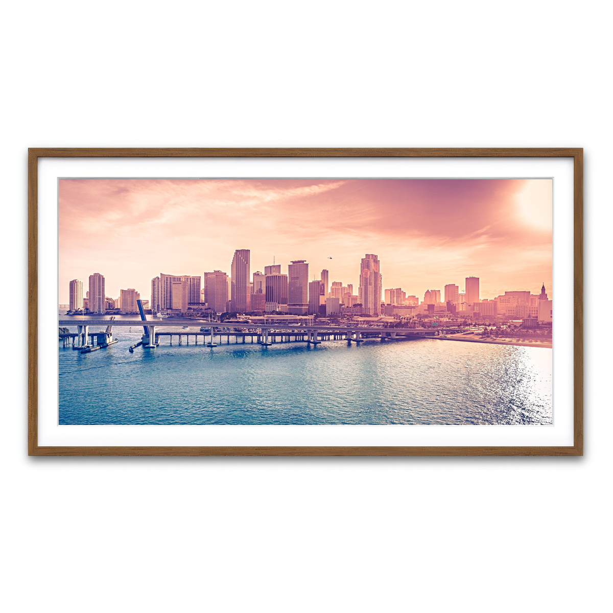 Framed Print 2x1 Walnut