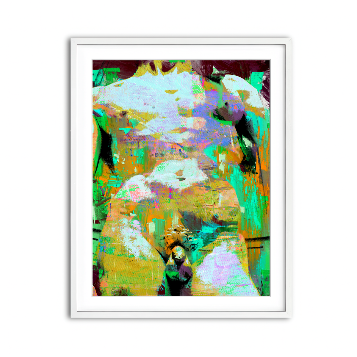 Framed Print 3x4 White